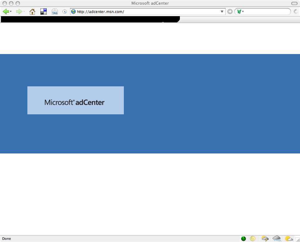 UPDATED MSN AdCenter in Firefox